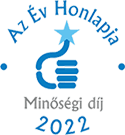Az Év Honlapja 2022 - Minőség díj
